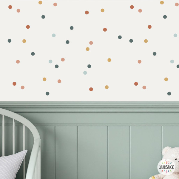 Vinilos decorativos Mini confetis Boho – Pegatinas de pared – Decoración nórdica Boho