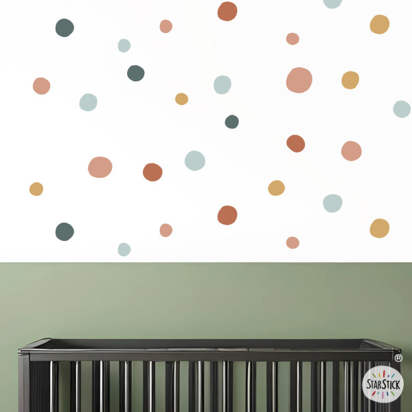 Vinils multi confeti per a Paret Boho – Adhesius decoratius – Stickers habitacions infantils