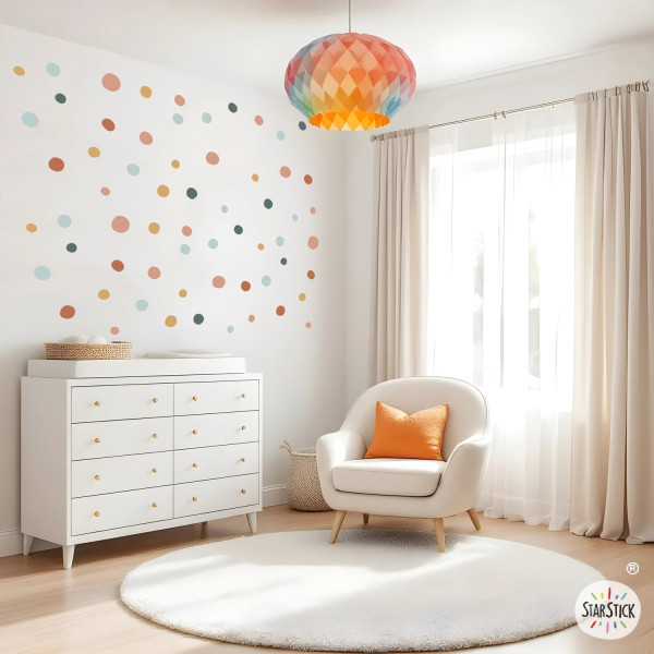 Vinils multi confeti per a Paret Boho – Adhesius decoratius – Stickers habitacions infantils