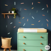 Vinilo decorativo tiras de confeti estilo Boho autoadhesivo para pared