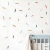 Vinilo decorativo Tiras de confeti estilo Boho – Pegatinas autoadhesivas para paredes