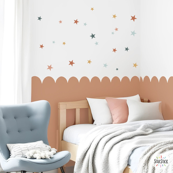 Panell vinílic autoadhesiu amb arcs - Paper de paret amb acabat ondulat – Múltiples colors