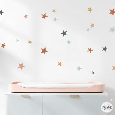 85 Estrelles Boho Chic | Vinils decoratius autoadhesius | Adhesius per a parets, mobles i més