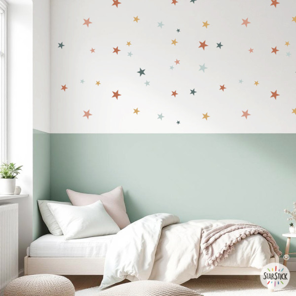85 Boho Chic Stars | Self-Adhesive Wall Decals | Stickers for Walls, Furniture & More