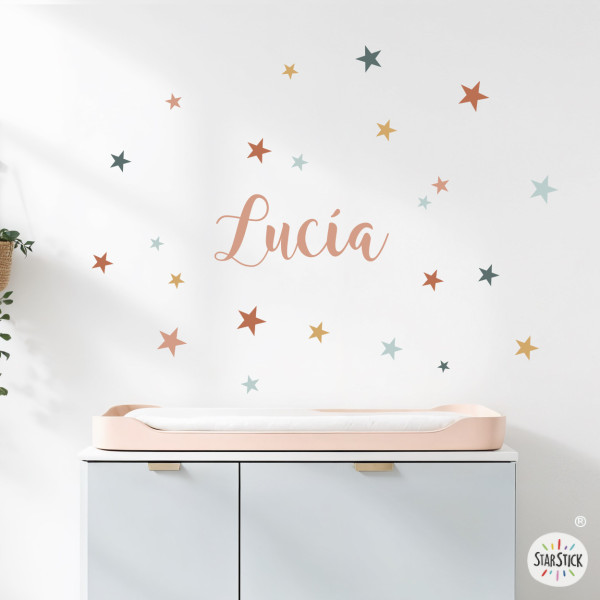 85 Boho Chic Stars | Self-Adhesive Wall Decals | Stickers for Walls, Furniture & More