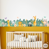 Cenefa infantil Animales de la selva – Cenefa autoadhesiva StarStick – Decoración de pared para niños