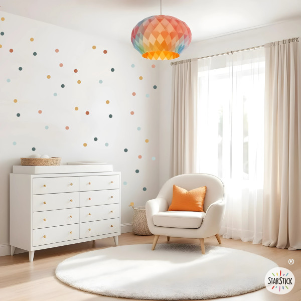 Vinils decoratius Confetis Boho – Adhesius de paret – Decoració nòrdica