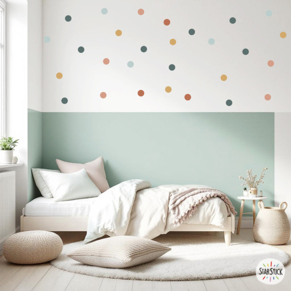 Vinils decoratius Confetis Boho – Adhesius de paret – Decoració nòrdica
