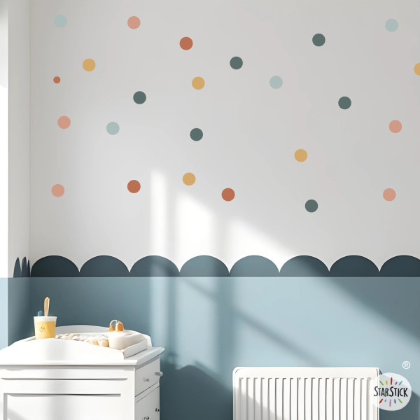 Vinils decoratius Confetis Boho – Adhesius de paret – Decoració nòrdica