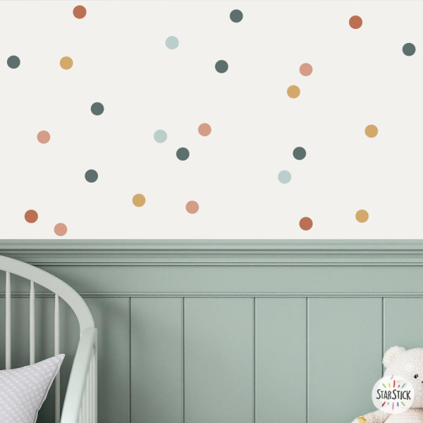 Vinils decoratius Confetis Boho – Adhesius de paret – Decoració nòrdica