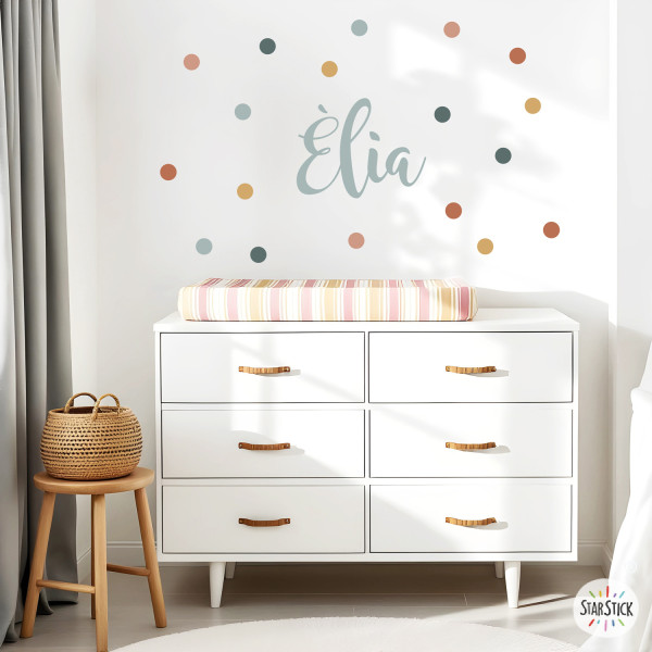 Vinils decoratius Confetis Boho – Adhesius de paret – Decoració nòrdica