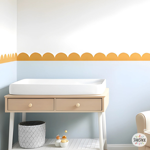 Decorative Border Arches & Scallops | Boho Colors | Wall Decoration