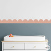 Cenefa decorativa Arcos y Scallops | Adhesivos personalizables en color | Decoración paredes
