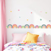 Cenefa infantil arc de Sant Martí, estrelles i cors | Autoadhesiva | Decoració paret habitació nena
