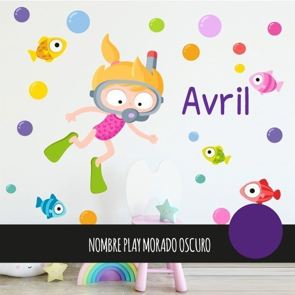 Original children's vinyl - Diving girl
