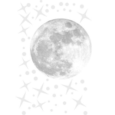 Lluna real i estrelles – Vinils decoratius infantils i juvenils