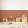 Paper pintat autoadhesiu acabat amb onades – A mida – Scallop Wallpaper