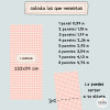 Papel vinílico de pared con diseño de cuadros vichy | Zócalo adhesivo decorativo