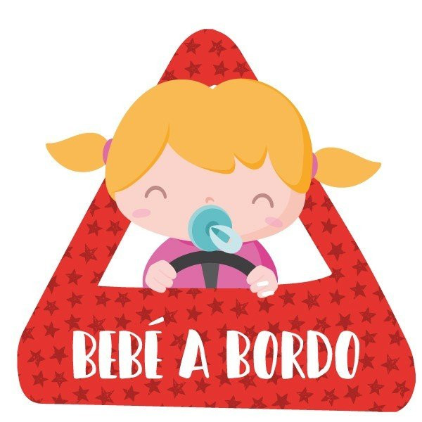 Nadó a bord nena - Adhesiu per a cotxe