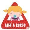 Nadó a bord nena - Adhesiu per a cotxe