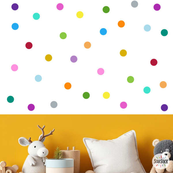 Mini confeti de colores - Vinilos decorativos muy originales
