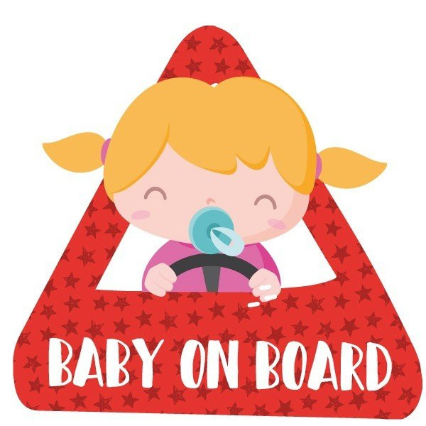 Baby on Board Girl - Car Sticker
