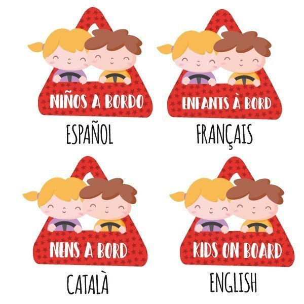 Enfants à bord - Autocollant voiture