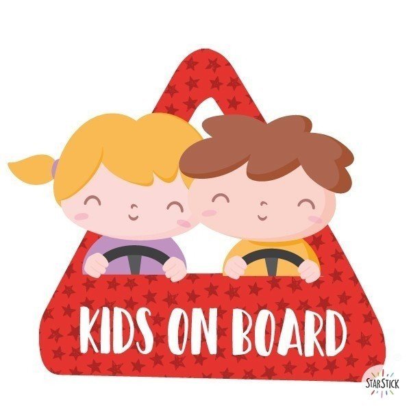 Niños a bordo – Adhesivo para coche