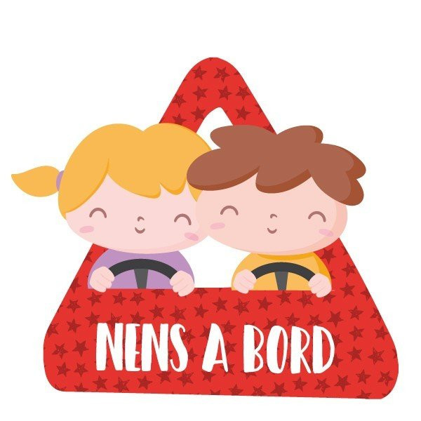 Enfants à bord - Autocollant voiture