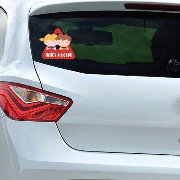 Enfants à bord - Autocollant voiture