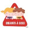 Enfants à bord - Autocollant voiture