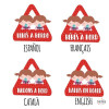 Bebés a bordo (2 niñas) –  Adhesivo para coche