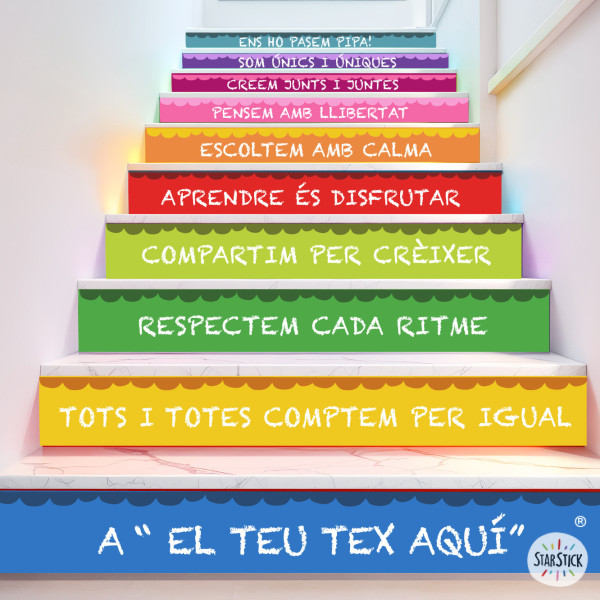 Model personalitzable | Decoració per a escales escolars | A aquesta escola...