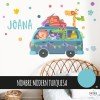 Decorative wall stickers - Camping van