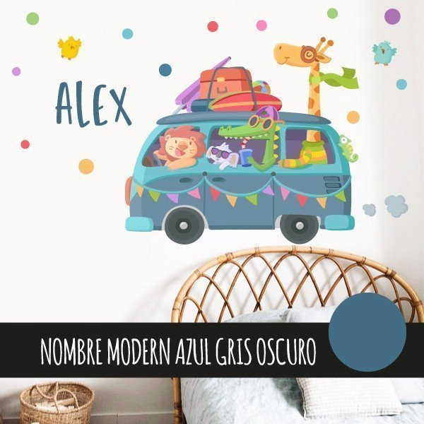 Decorative wall stickers - Camping van
