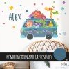 Decorative wall stickers - Camping van