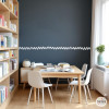 Cenefa de pared zigzag | Varios colores a elegir | Autoadhesiva y fácil de colocar
