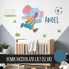 Vinil infantil Koala futbolista | Adhesiu de paret decoratiu | Decoració original per a habitacions infantils