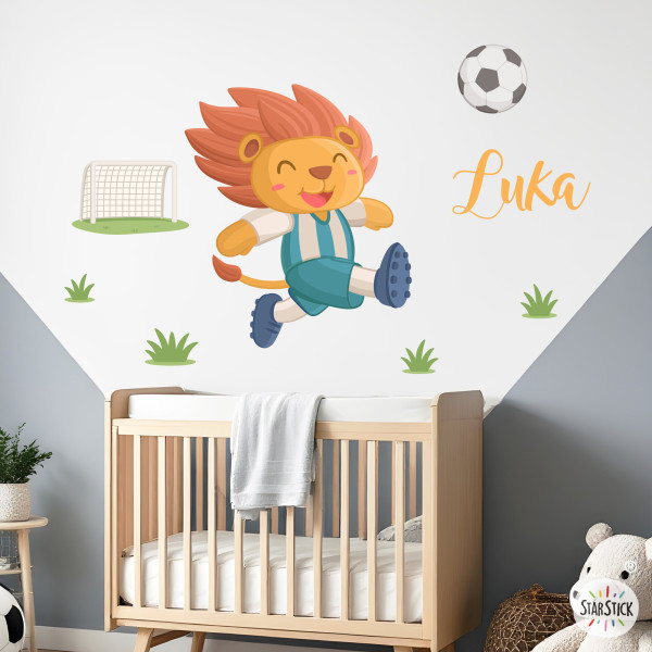 Decorative Football Lion wall sticker | Perfect for decorating children’s bedrooms