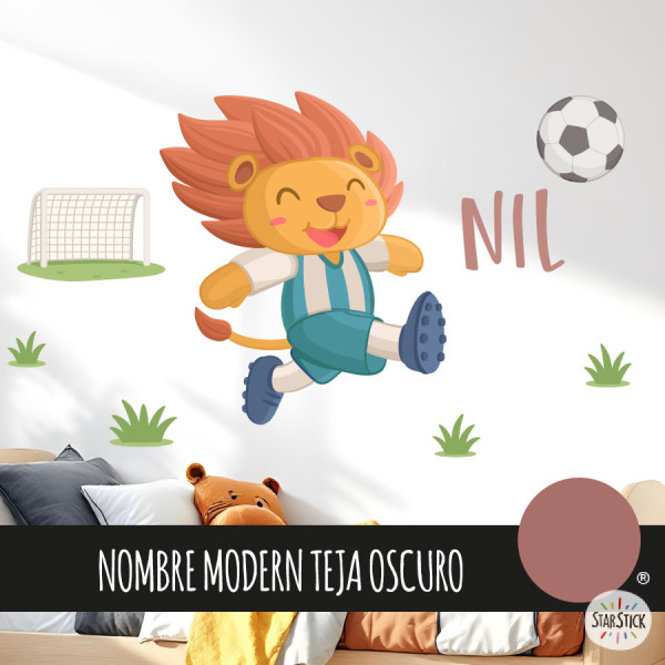Decorative Football Lion wall sticker | Perfect for decorating children’s bedrooms