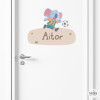 Vinil infantil amb nom – Koala futbolista | Decoració infantil personalitzada