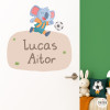 Vinil infantil amb nom – Koala futbolista | Decoració infantil personalitzada