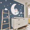 Sticker Baby on the moon. Aquamarina - Children's decoration products