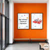 Kids’ School Decoration | Set of 2 Prints Airplane with Fairy Tale Characters