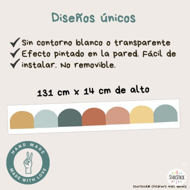 Sanefa adhesiva Arcs i...