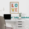 LOVE - Cuadros decorativos para habitaciones juveniles