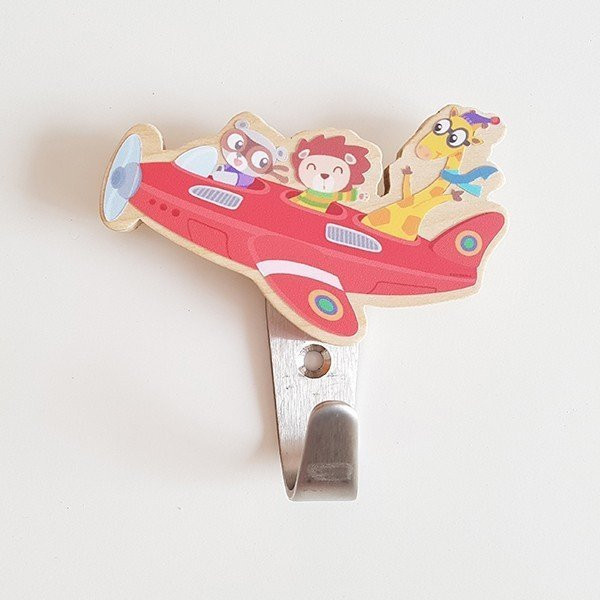 Colgador infantil - Avión con animales