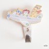 Children's hanger - Airplane with animals