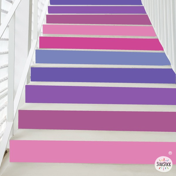 Vinils decoratius per a escales educatives – Tons lavanda