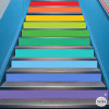 Autocollants décoratifs pour escaliers éducatifs – Couleurs confettis